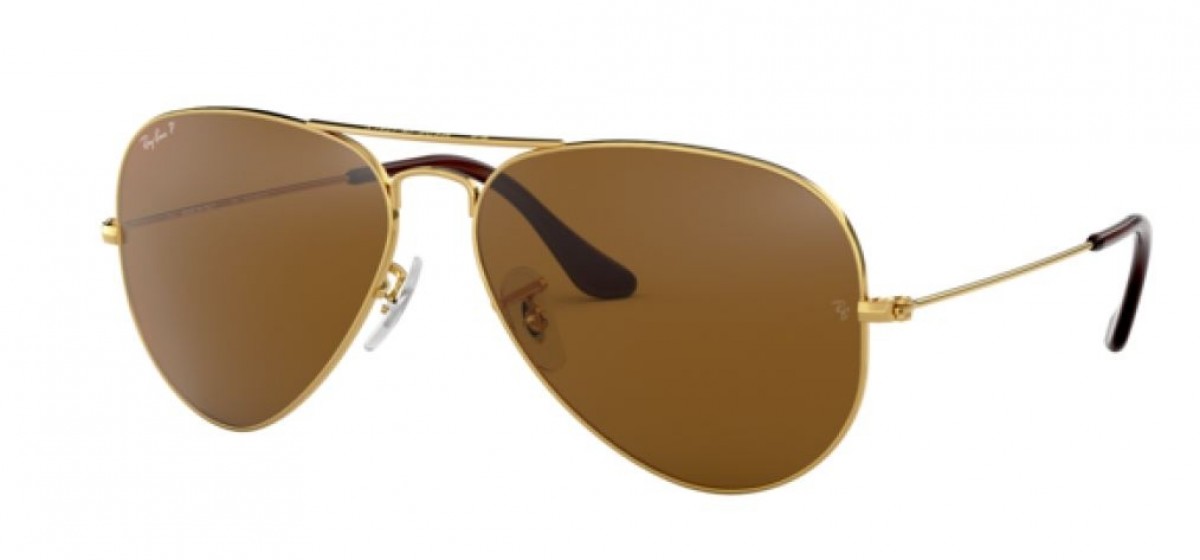 Ray Ban 3025 001/57 58, 245,00 €, Occhiali Ray Ban Oro a forma Goccia aviator