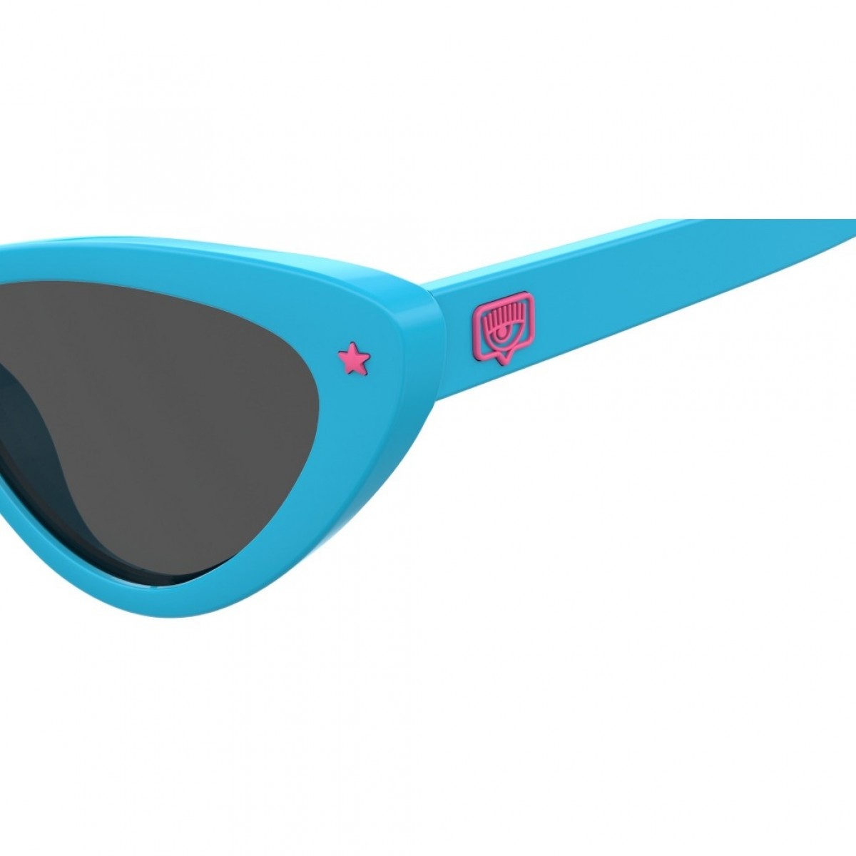 Chiara Ferragni CF 7006/S MVU, 150,00 €, Occhiali Blu a forma Gatto