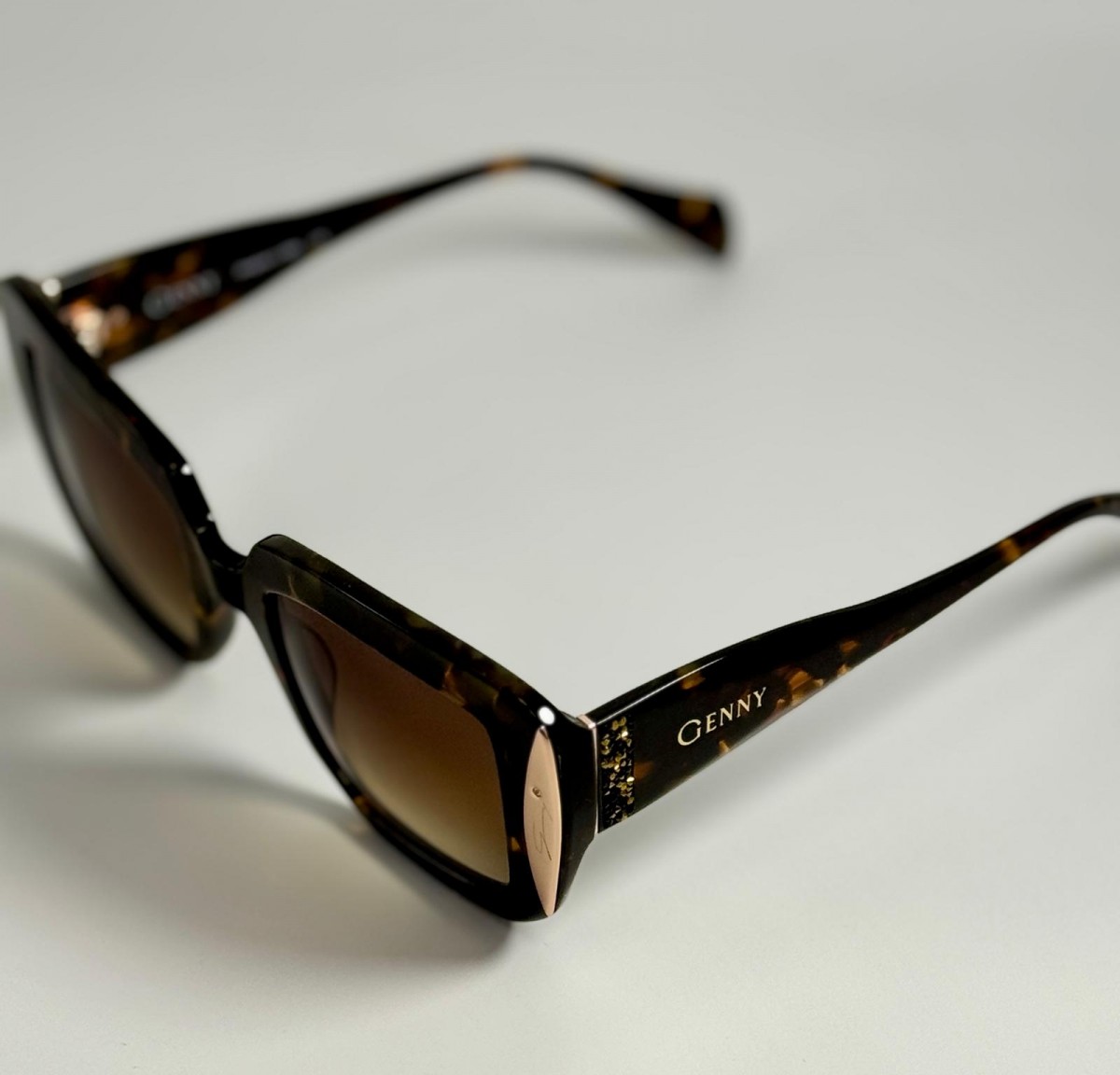 Genny GYS.979.16, 220,00 €, Occhiali Marrone a forma Rettangolare
