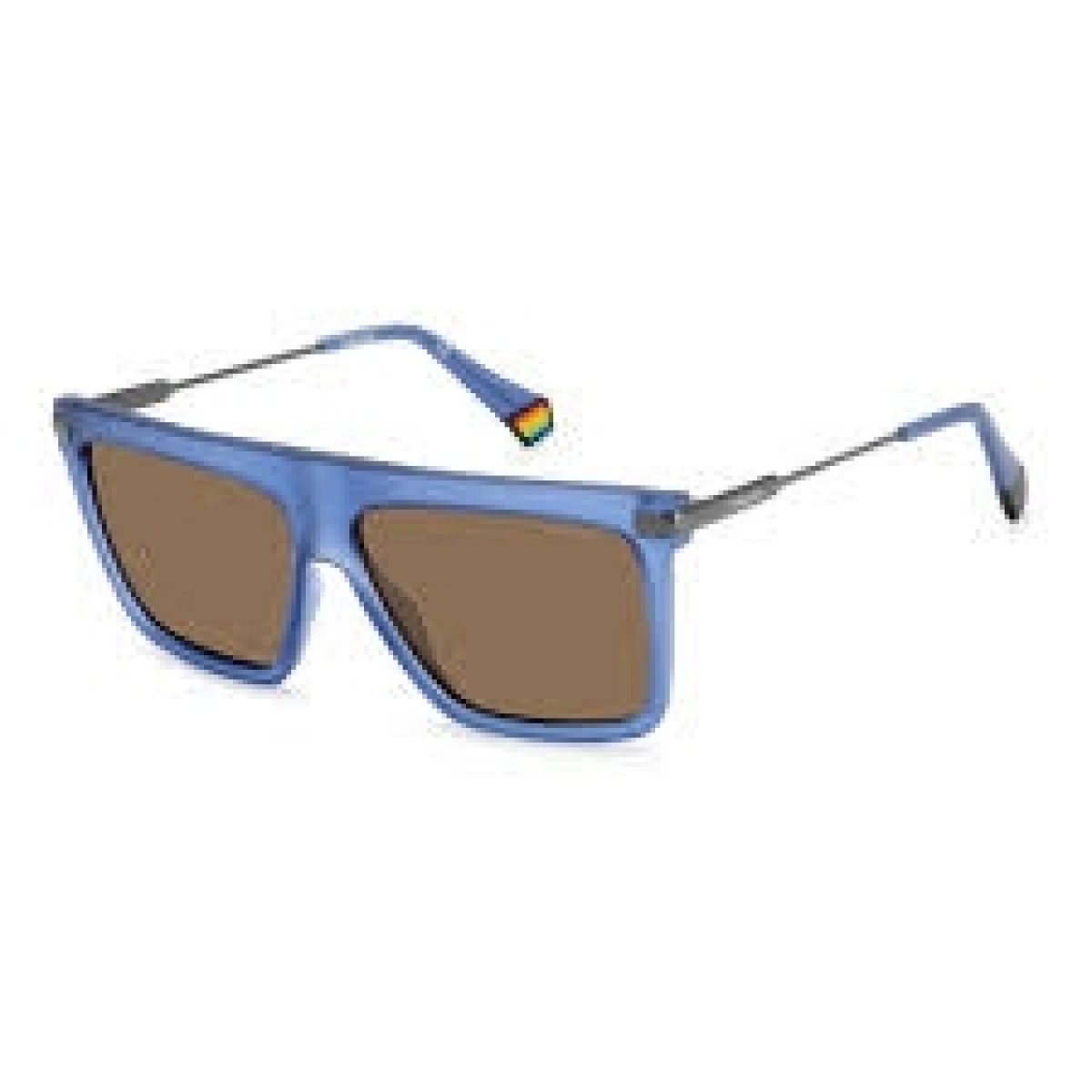 Polaroid Pld 6179/s FLL/SP MATTE BLUE, 90,00 €, Occhiali Polaroid Blu a forma Rettangolare