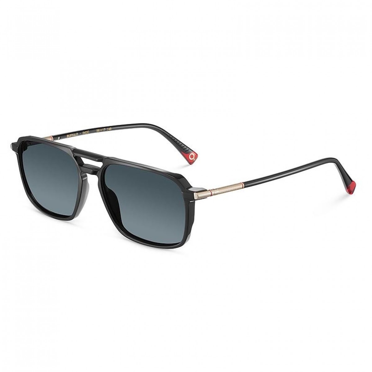 Etnia Barcelona BUFFALO 56S bkgd, 265,00 €, Occhiali Etnia Barcelona Nero a forma Rettangolare