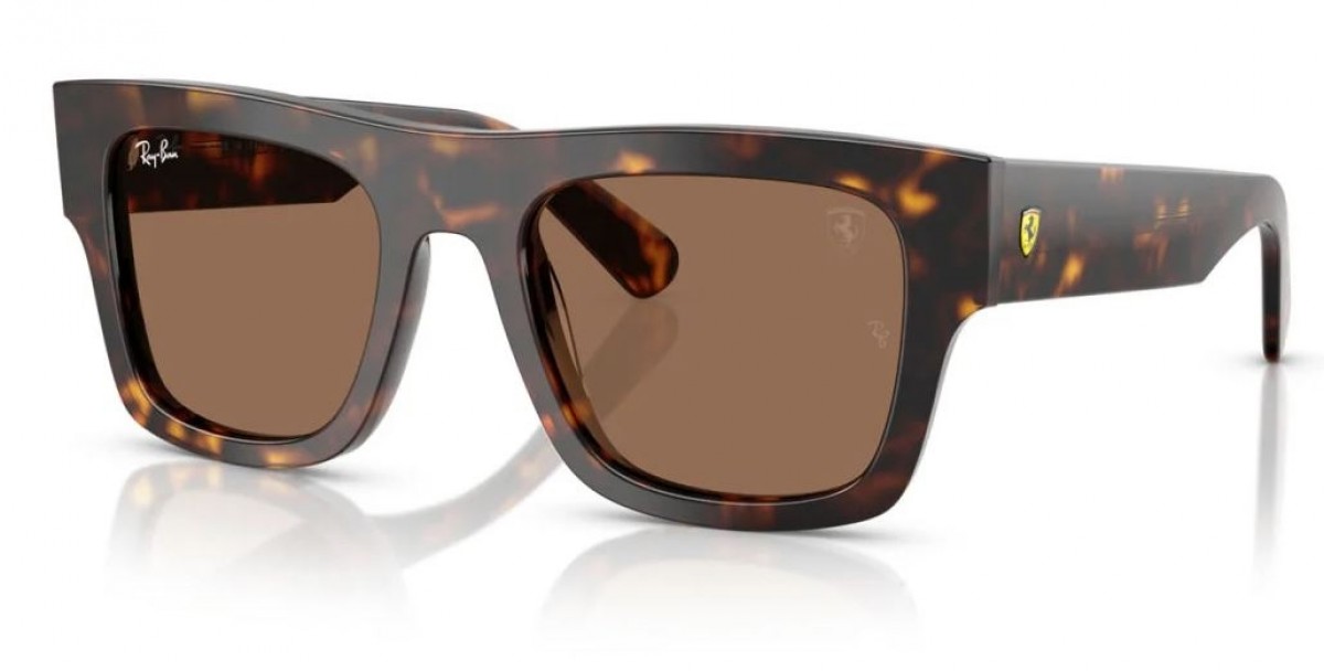 Ray Ban Ferrari 2217M F61373, 300,00 €, Occhiali Ray Ban Marrone a forma Squadrato