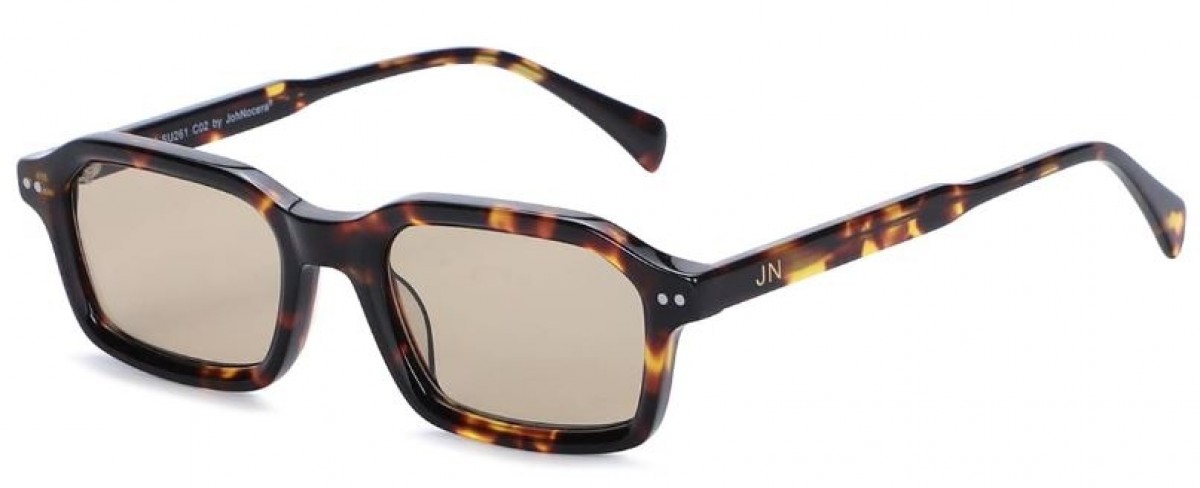 JohNocera Genn 02, 165,00 €, Occhiali Marrone a forma Rettangolare