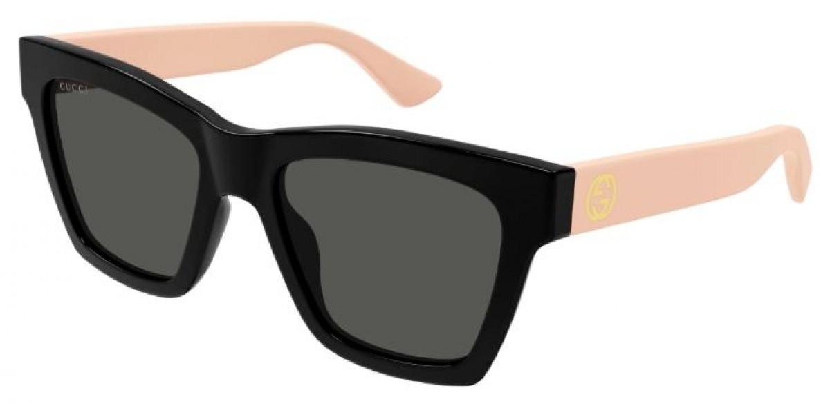 Gucci GG1714S 006 black pink grey, 260,00 €, Occhiali Gucci Rosa a forma Squadrato