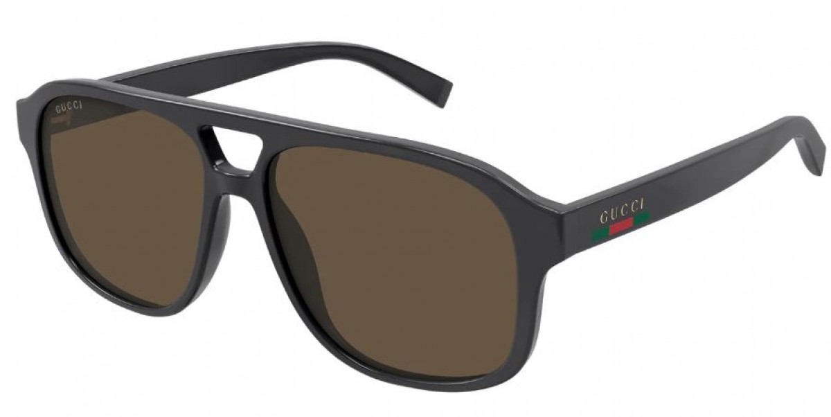Gucci GG1856S 003 grey grey brown, 260,00 €, Occhiali Gucci Grigio a forma Mascherina