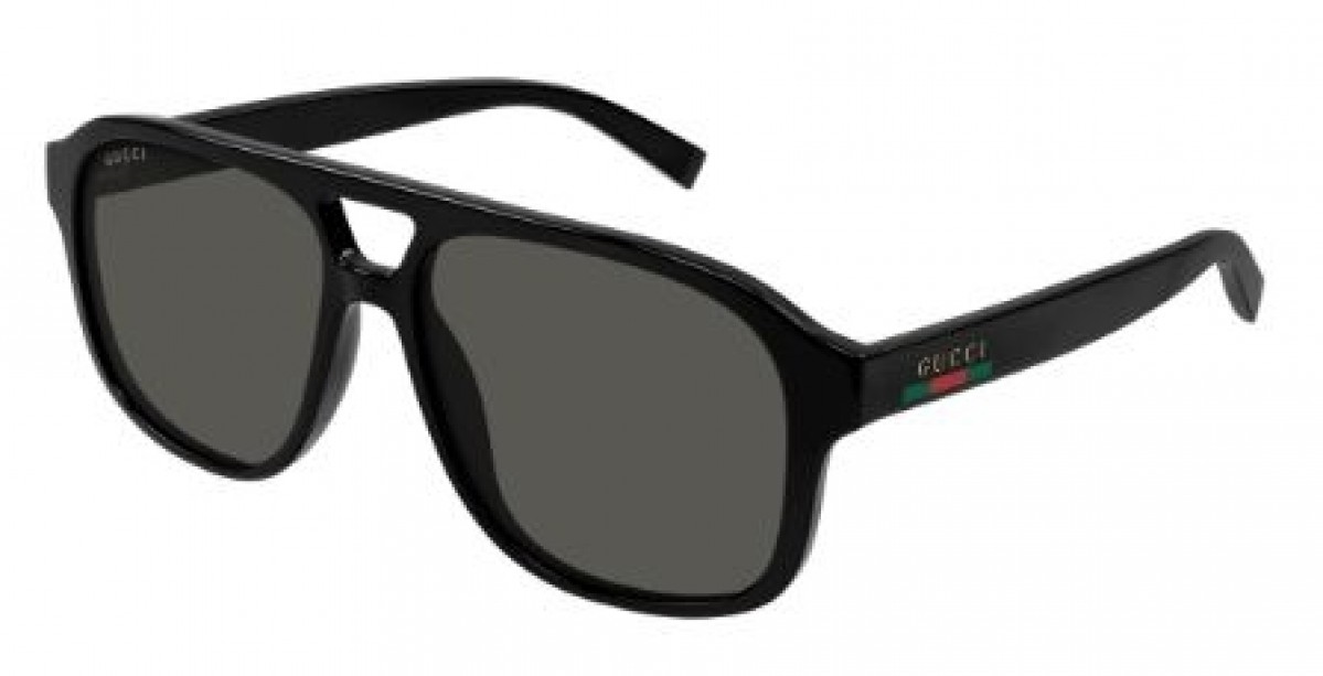 Gucci GG1856S 001 black black grey, 260,00 €, Occhiali Gucci Nero a forma Mascherina