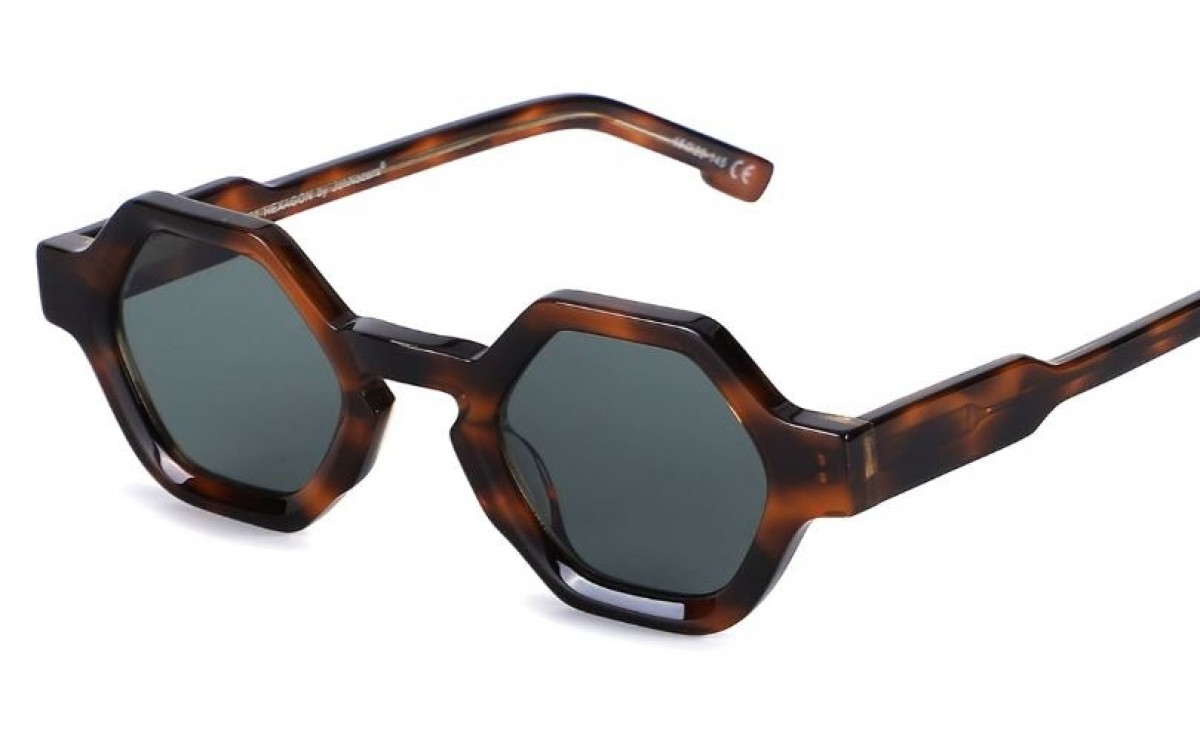 JohNocera Hexagon 01, 165,00 €, Occhiali Marrone a forma Ottagonale