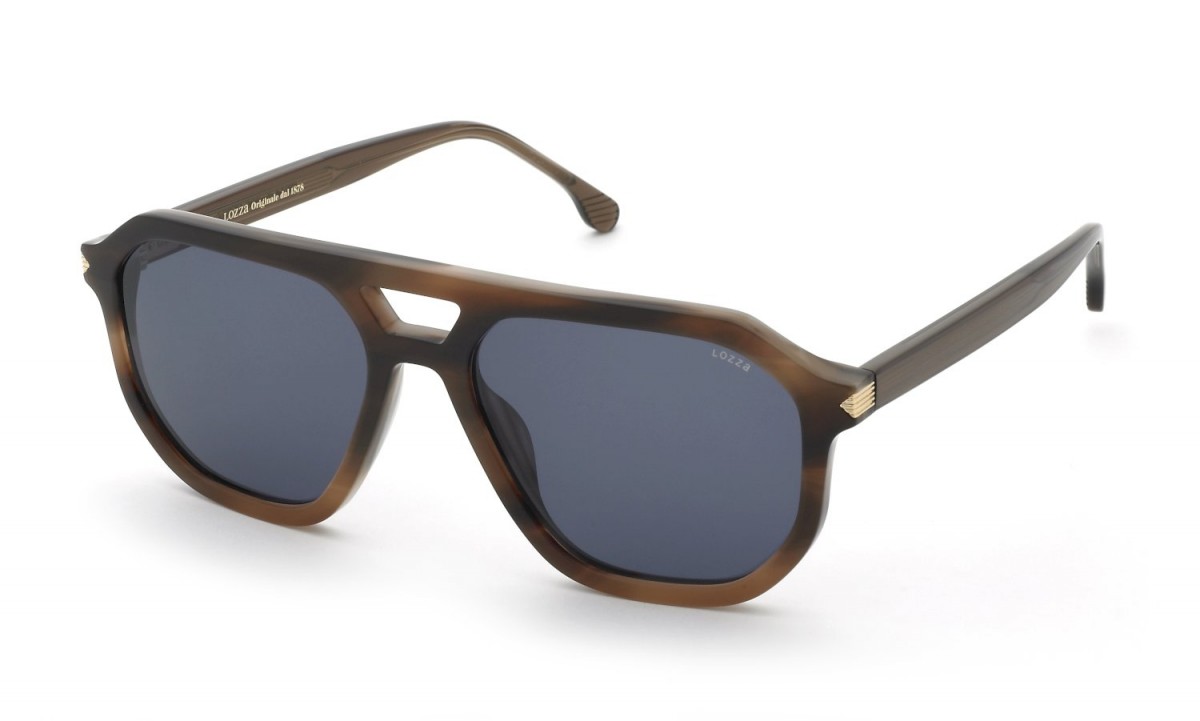 Lozza SL4397 0GGU, 195,00 €, Occhiali Marrone a forma Squadrato