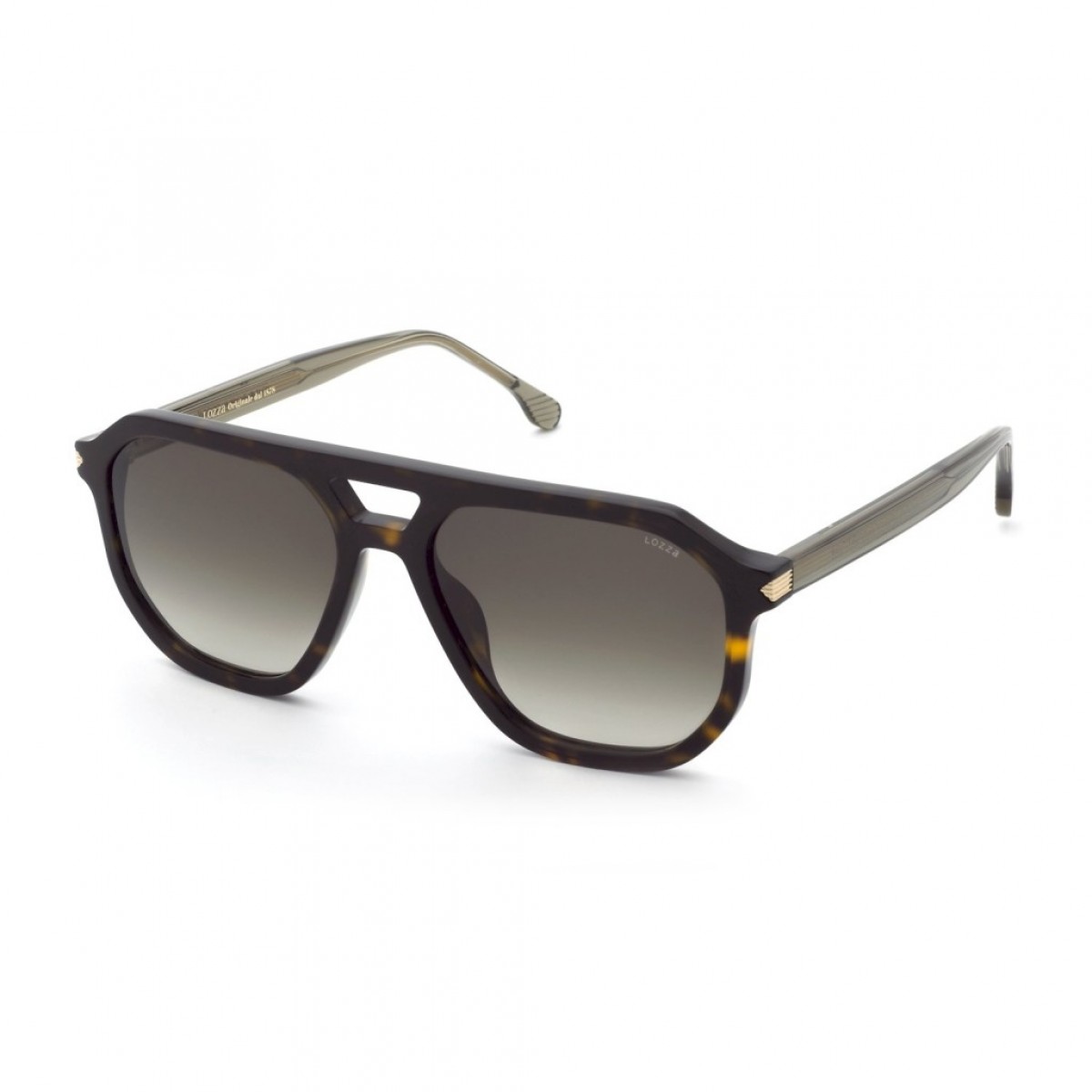 Lozza SL4397 722Y, 195,00 €, Occhiali Marrone a forma Squadrato