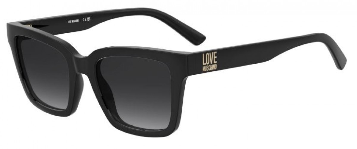 Moschino Mol091/s 807/9O BLACK, 140,00 €, Occhiali Moschino Nero a forma Rettangolare