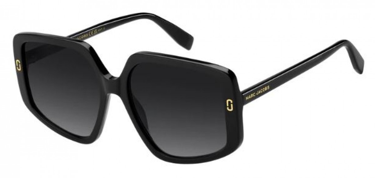 Marc Jacobs Mj 1128/s 807/9O BLACK, 235,00 €, Occhiali Marc Jacobs Nero a forma Squadrato