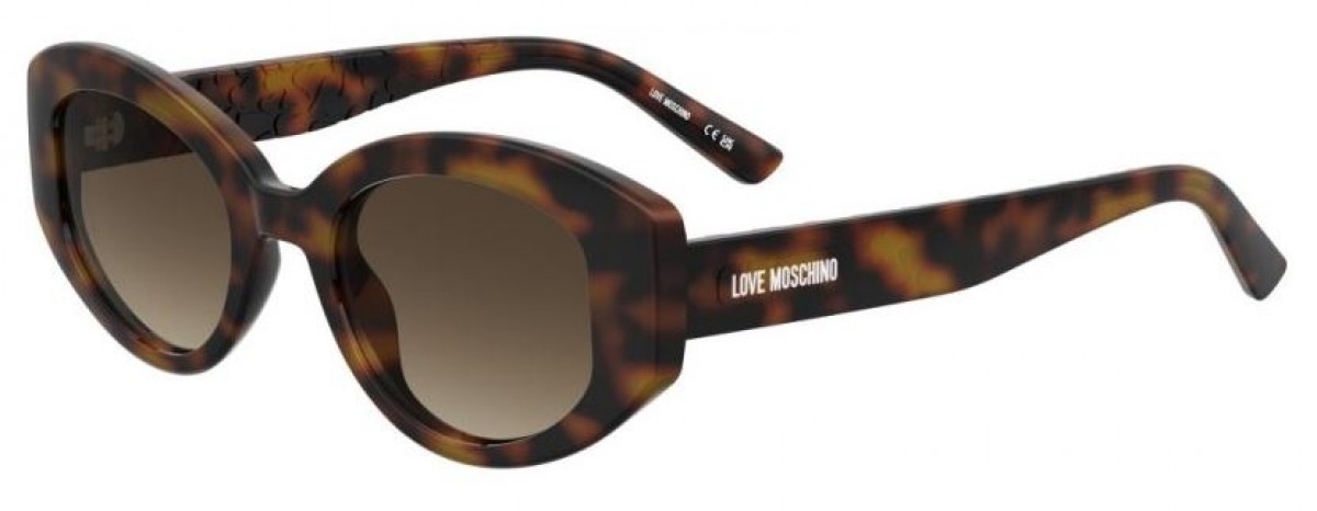 Moschino Love Mol105/s WR9/HA BROWN HAVANA, 160,00 €, Occhiali Moschino Marrone a forma Ovale