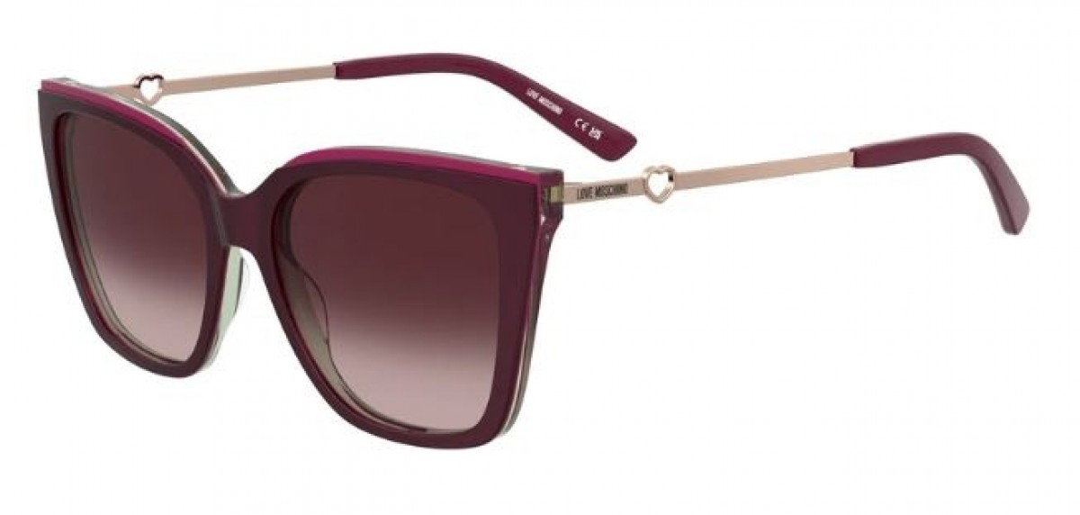 Moschino Mol094/s 9KF/UQ BRGN MULTIC, 180,00 €, Occhiali Moschino Rosso a forma Gatto