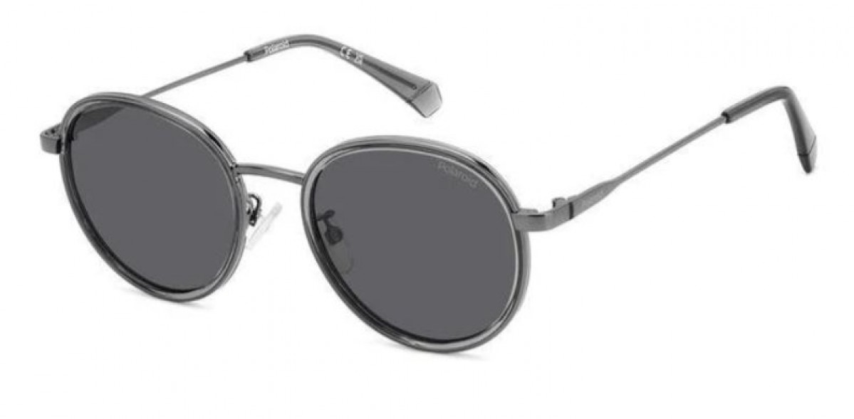 Polaroid Pld 4173/g/s/x KJ1/M9 DK RUTHENIUM, 100,00 €, Occhiali Polaroid Nero a forma Rotondo