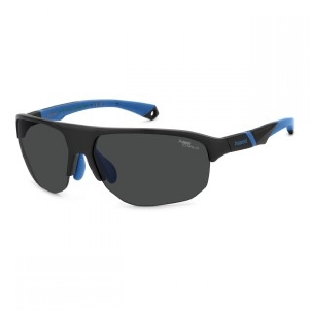 Polaroid Sport Pld 7059/s 003/E3 MATT BLACK, 100,00 €, Occhiali Polaroid Nero a forma Mascherina