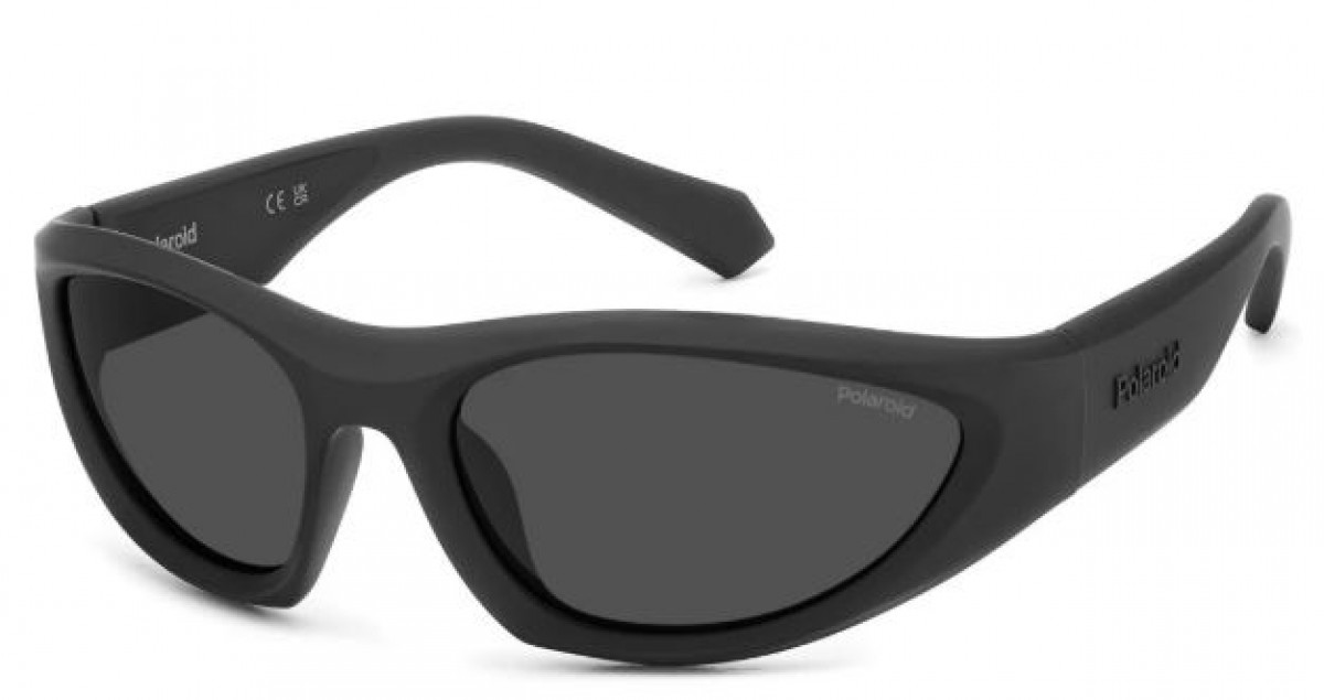 Polaroid Pld 2165/s 003/M9 MATT BLACK, 100,00 €, Occhiali Polaroid Nero a forma Mascherina