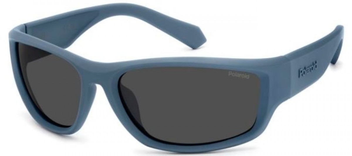 Polaroid Pld 2166/s FLL/M9 MATTE BLUE, 100,00 €, Occhiali Polaroid Blu a forma Mascherina