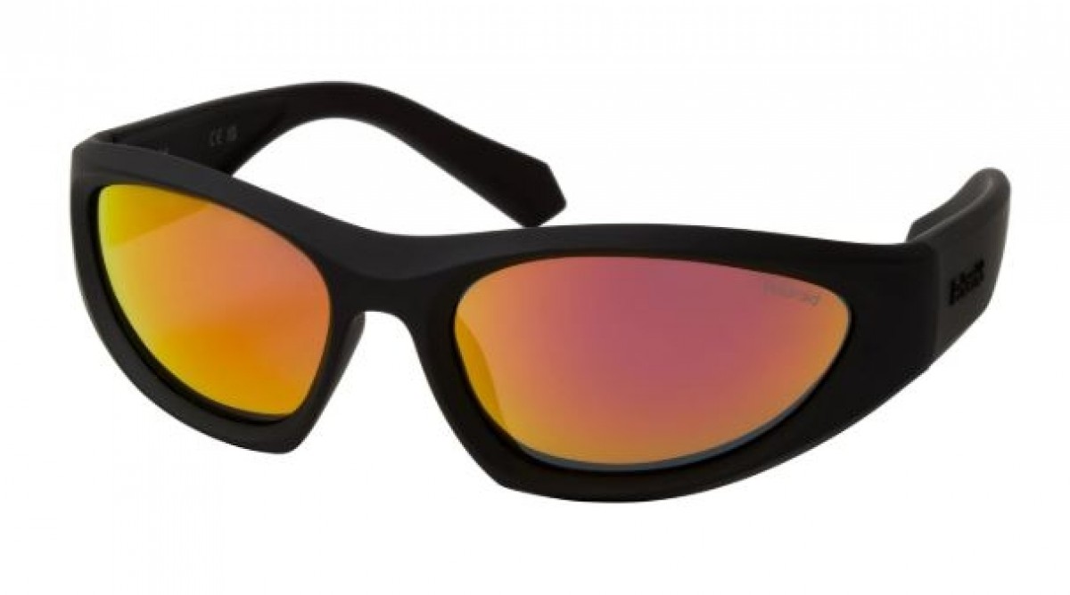 Polaroid Pld 2165/s BLX/OZ MT BLK RED, 100,00 €, Occhiali Polaroid Nero a forma Mascherina