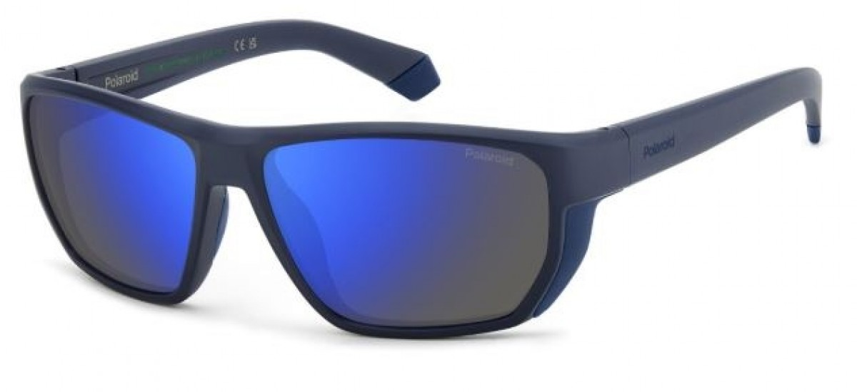 Polaroid Sport Pld 7057/s FLL/5X MATTE BLUE, 100,00 €, Occhiali Polaroid Blu a forma Mascherina