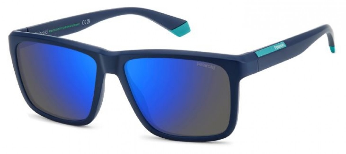 Polaroid Pld 2164/s FLL/5X MATTE BLUE, 100,00 €, Occhiali Polaroid Blu a forma Rettangolare