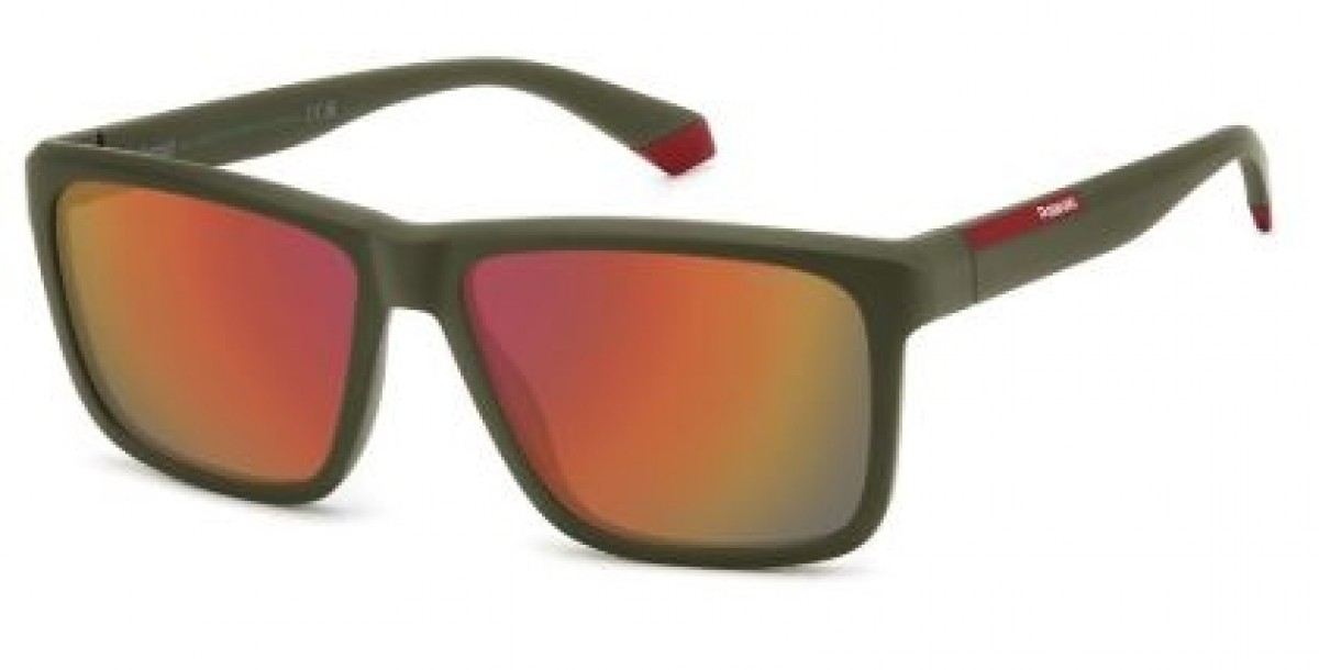 Polaroid Pld 2164/s TBO/OZ MILIT GREEN, 100,00 €, Occhiali Polaroid Verde a forma Rettangolare