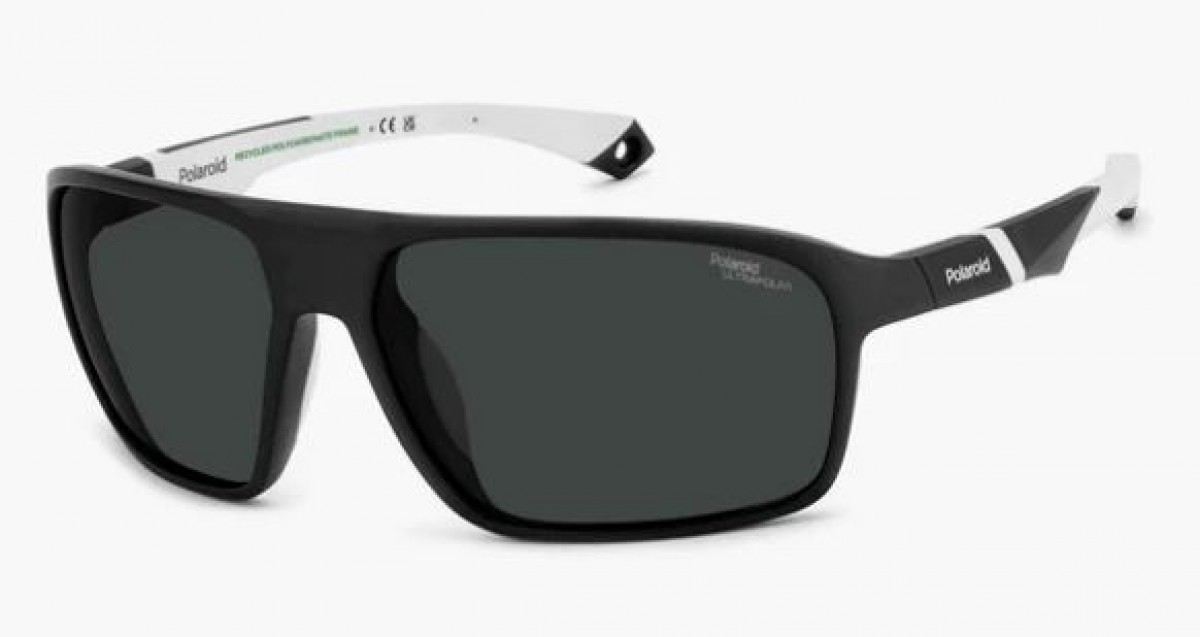 Polaroid Sport Pld 7058/s 003/E3 MATT BLACK, 100,00 €, Occhiali Polaroid Nero a forma Mascherina