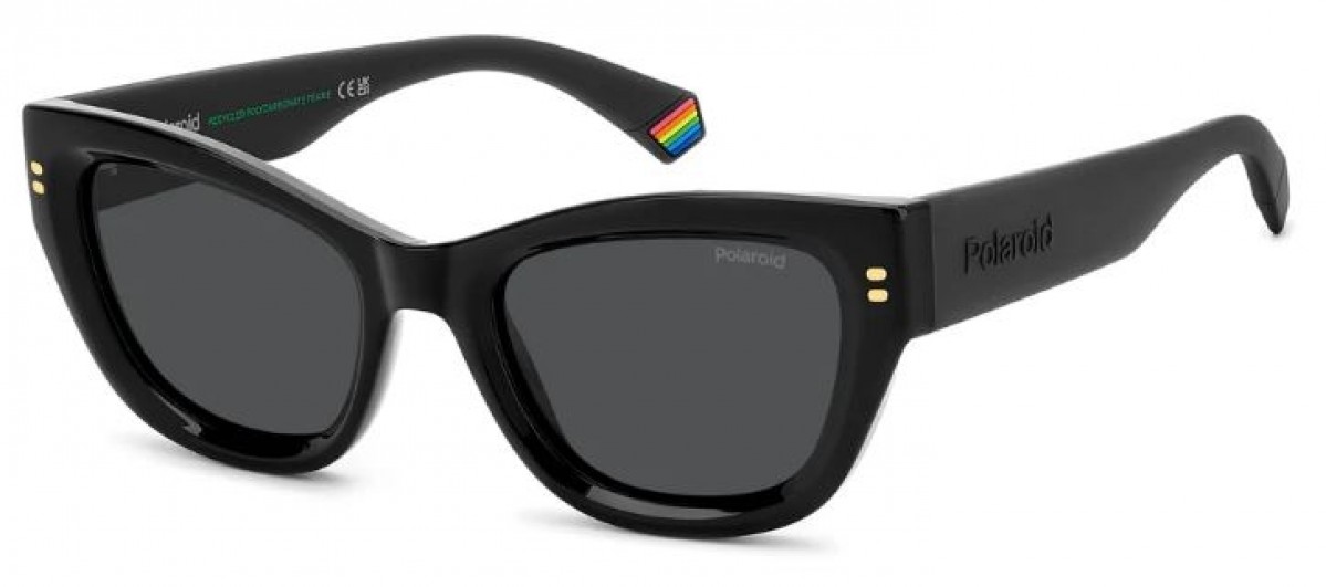 Polaroid Pld 6237/s/x 807/M9 BLACK, 100,00 €, Occhiali Polaroid Nero a forma Gatto