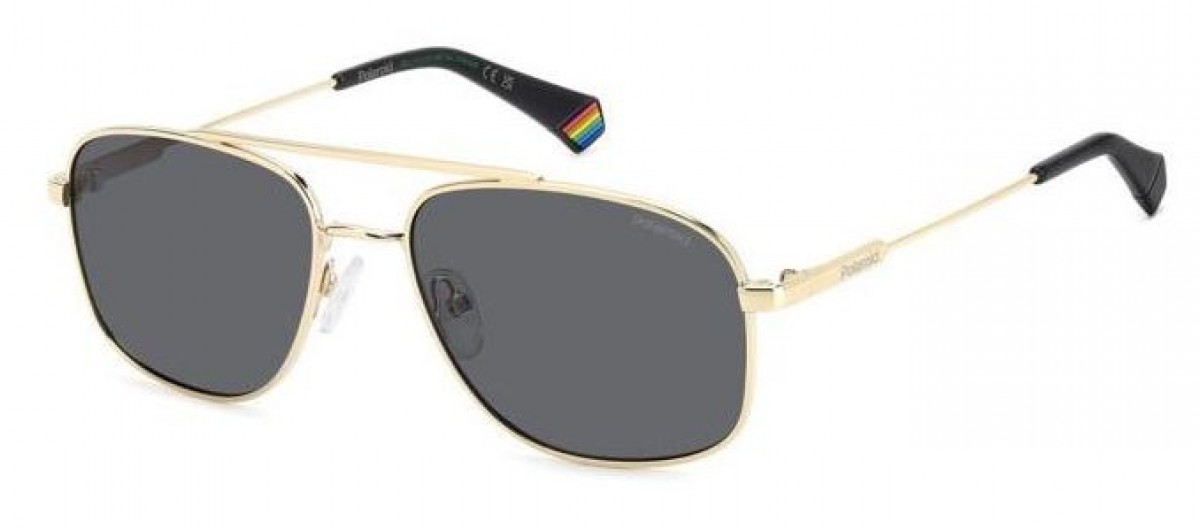Polaroid Pld 6235/s/x 2F7/M9 GOLD GREY, 100,00 €, Occhiali Polaroid Oro a forma Rettangolare