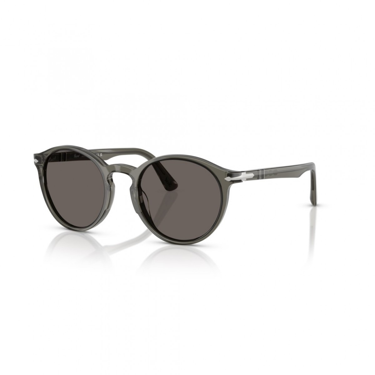 Persol 3171S 1103B1, 285,00 €, Occhiali Persol Grigio a forma Rotondo