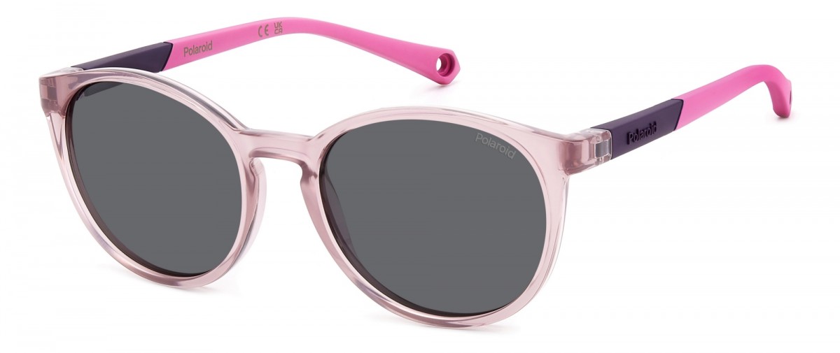 Polaroid Kids Pld 8059/s 35J/M9 PINK, 100,00 €, Occhiali Polaroid Rosa a forma Rotondo