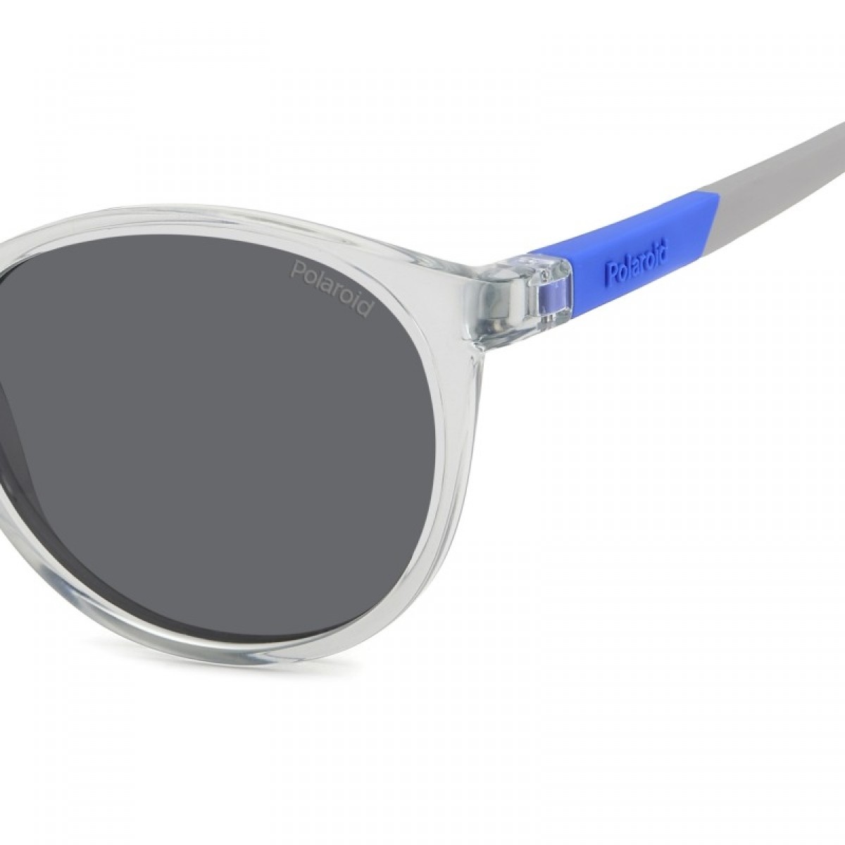 Polaroid Kids Pld 8059/s KB7/M9 GREY, 60,00 €, Occhiali Polaroid Grigio a forma Rotondo