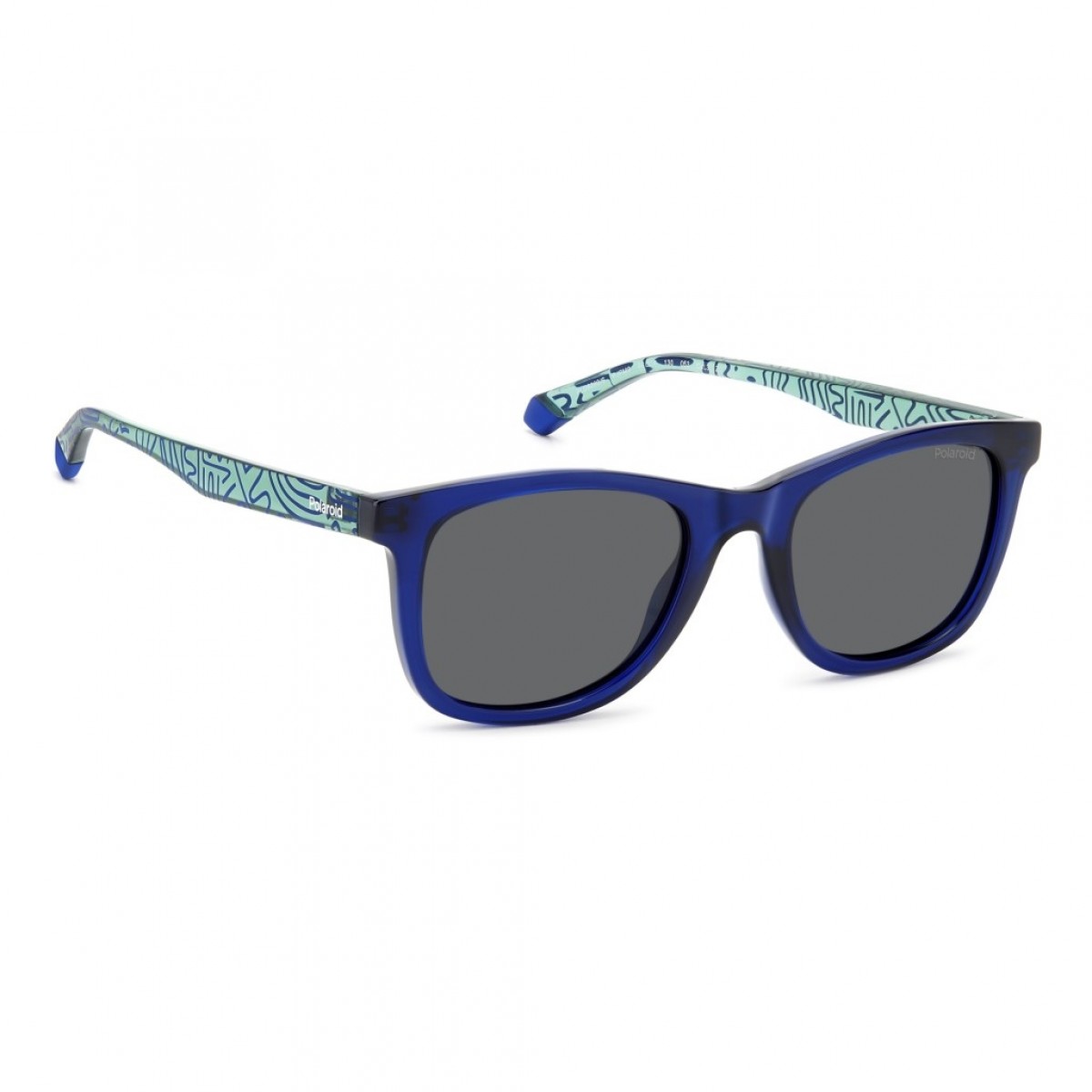 Polaroid Kids Pld 8060/s PJP/M9 BLUE, 60,00 €, Occhiali Polaroid Blu a forma Rettangolare