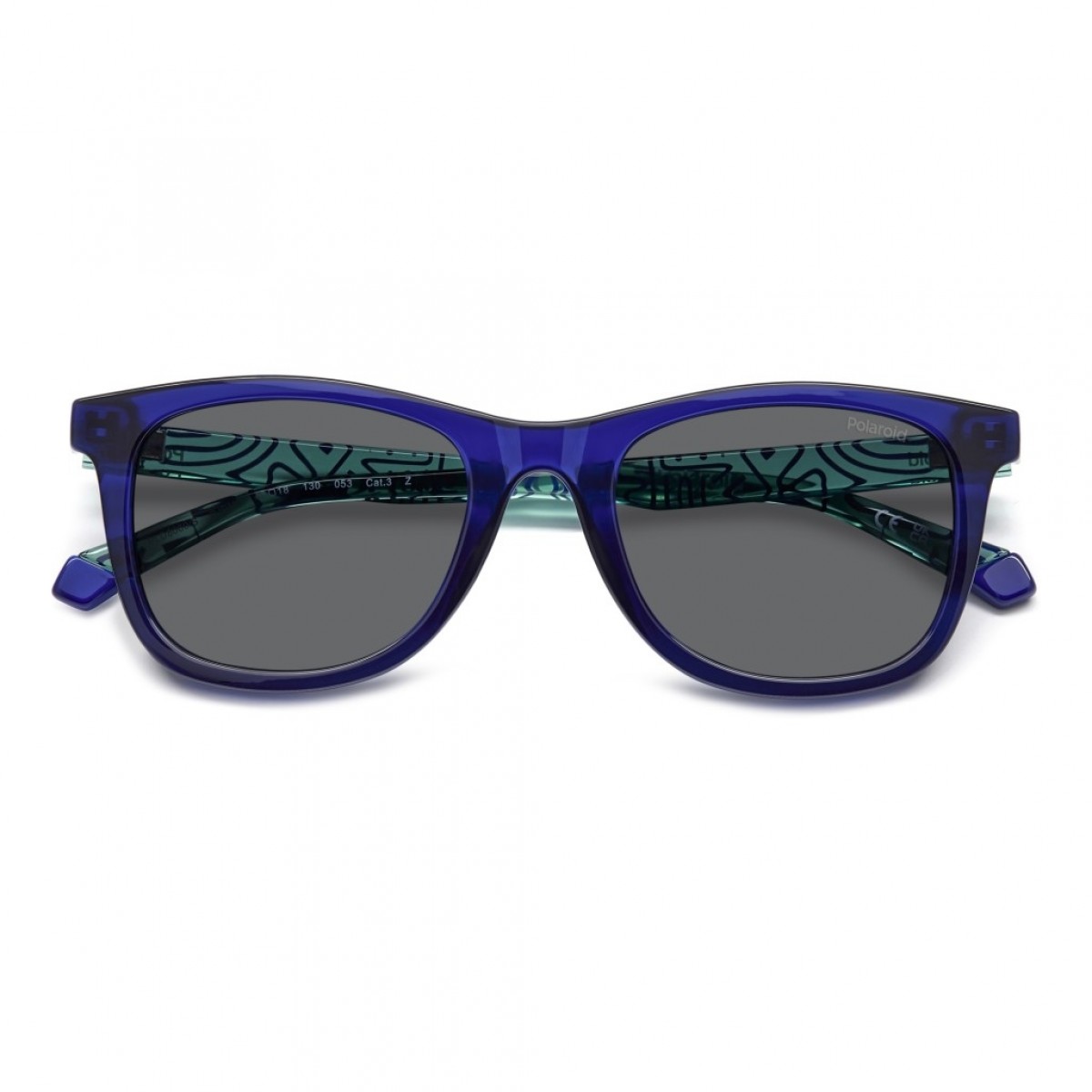 Polaroid Kids Pld 8060/s PJP/M9 BLUE, 60,00 €, Occhiali Polaroid Blu a forma Rettangolare