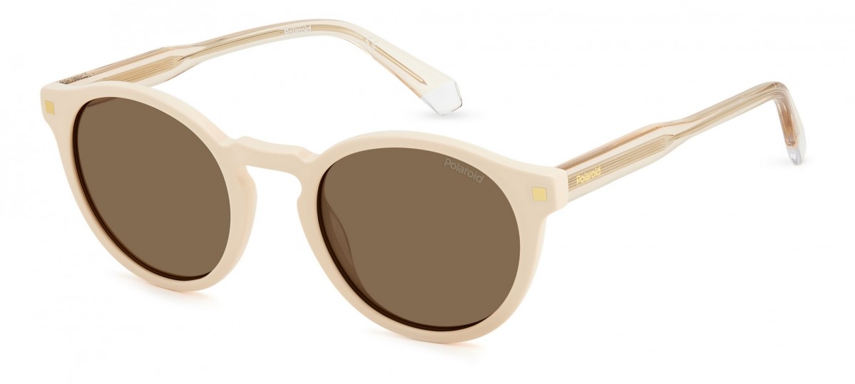 Polaroid Pld 4150/s/x SZJ/SP IVORY, 100,00 €, Occhiali Polaroid Beige a forma Rotondo