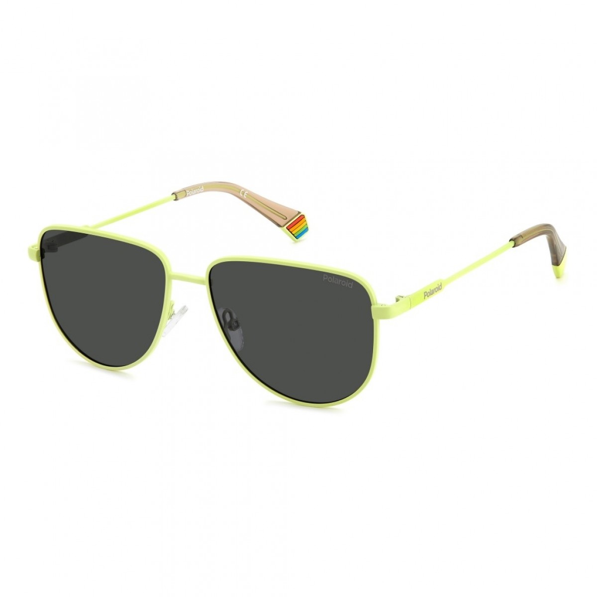 Polaroid Pld 6196/s/x 4AN/M9 MATTE LIME, 100,00 €, Occhiali Polaroid Giallo a forma Squadrato