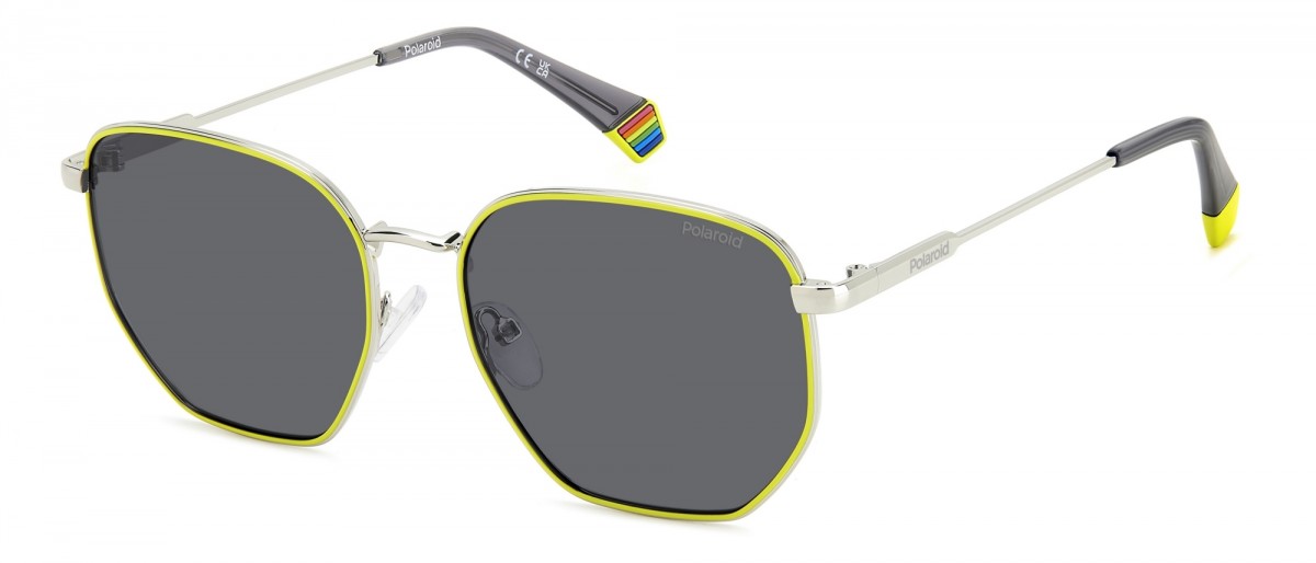 Polaroid Pld 6214/s/x KU2/M9 PALL YELLOW, 100,00 €, Occhiali Polaroid Giallo a forma Squadrato