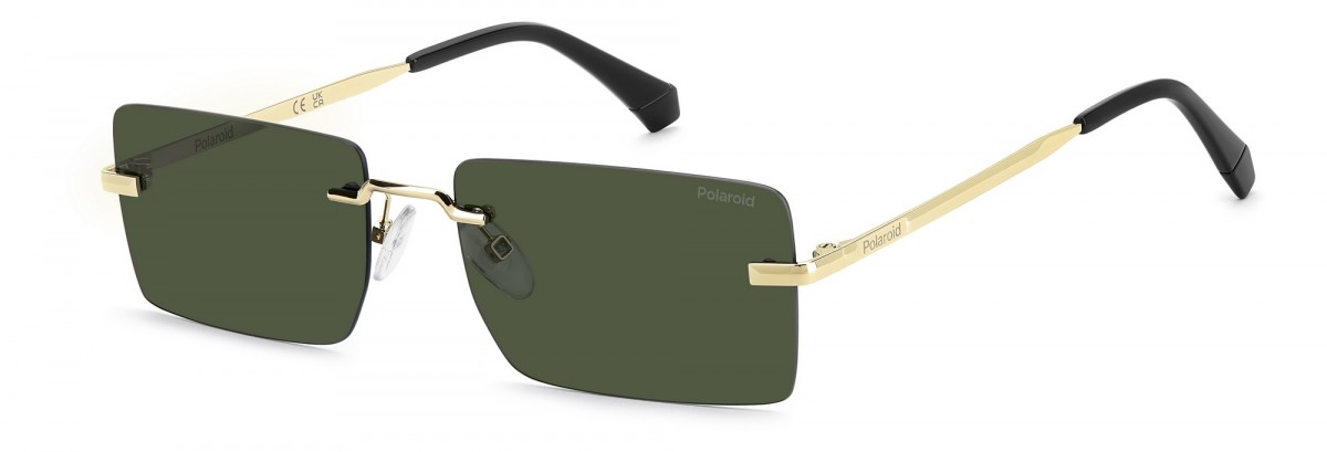 Polaroid Pld 6245/s PEF/UC GOLD GREEN, 100,00 €, Occhiali Polaroid Oro a forma Rettangolare