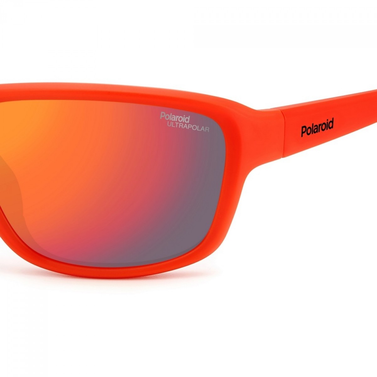 Polarois Sport Pld 7049/s 0Z3/BG MATTE RED, 105,00 €, Occhiali Polaroid Arancio a forma Mascherina