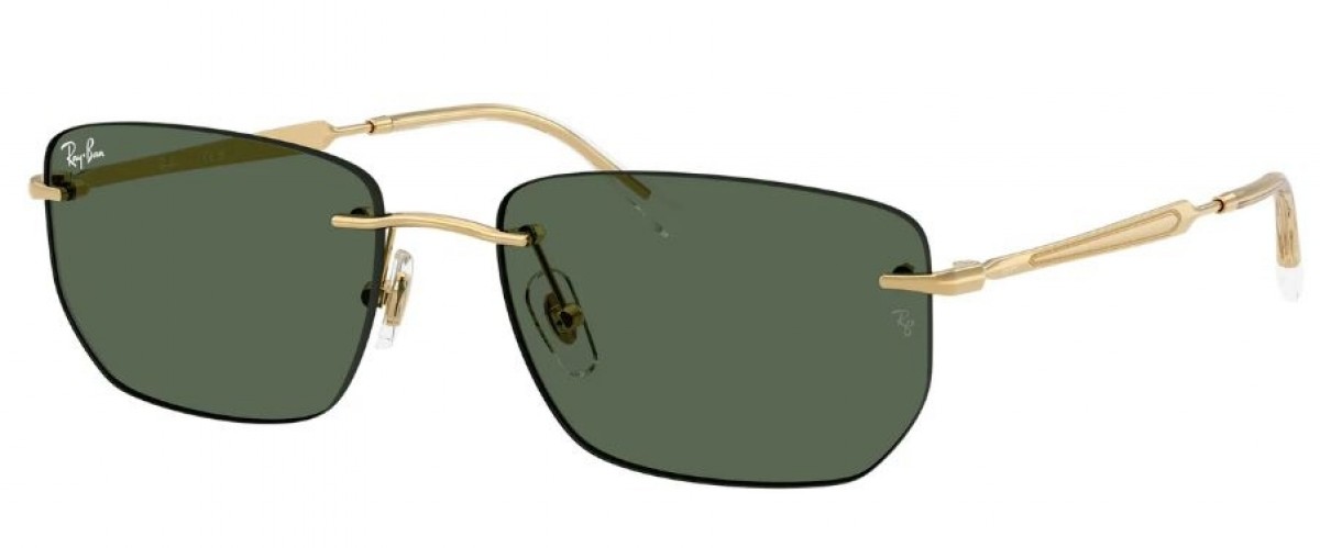 Ray Ban 3768 001/71, 185,00 €, Occhiali Ray Ban Oro a forma Rettangolare
