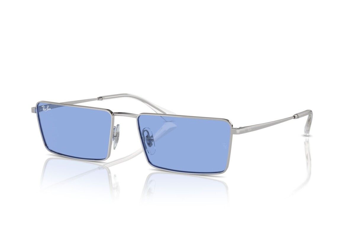 Ray Ban 3741 003/80 56, 165,00 €, Occhiali Ray Ban Argento a forma Rettangolare