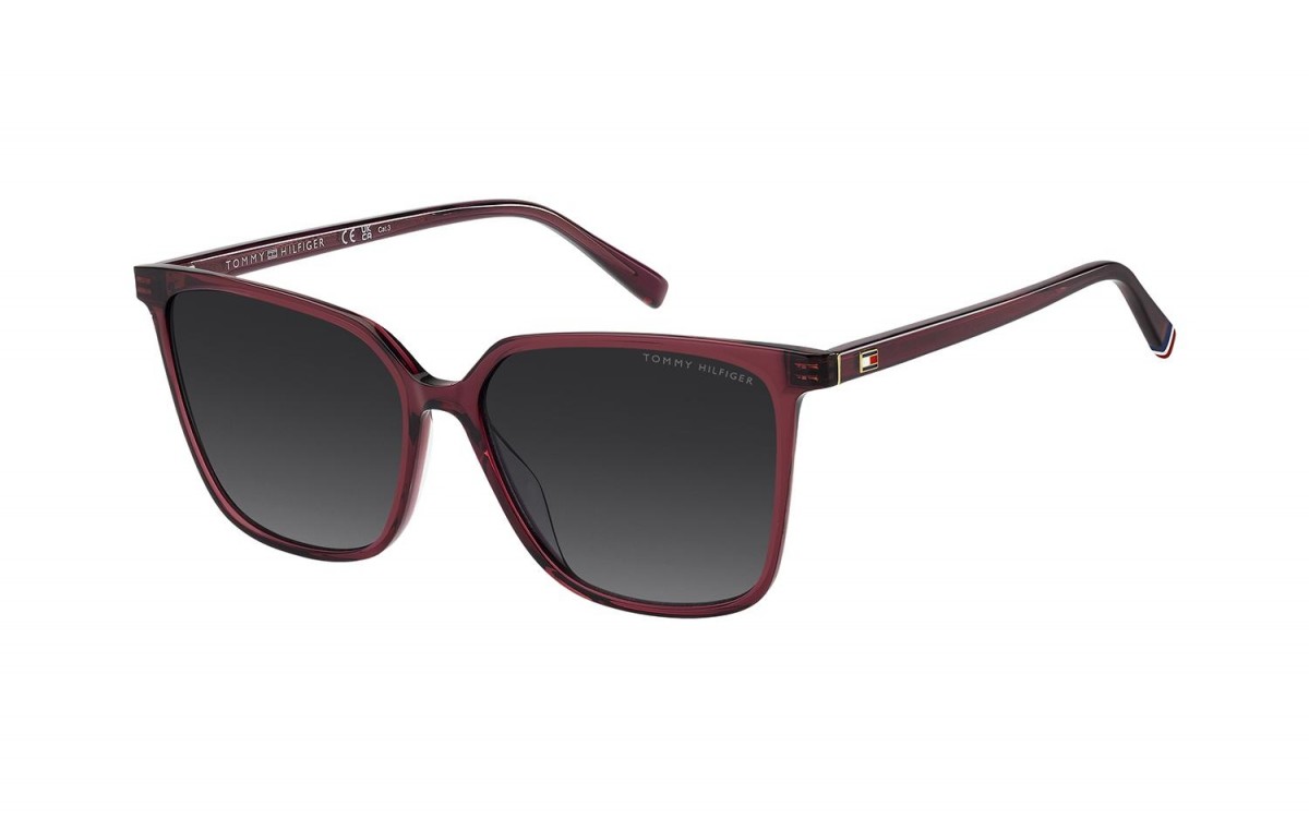 Tommy Hilfiger Th 2292/s LHF/9O BURGUNDY, 185,00 €, Occhiali Tommy Hilfiger Viola a forma Squadrato