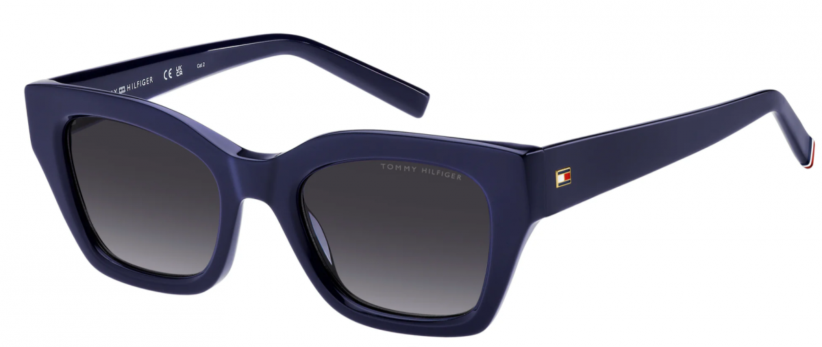 Tommy Hilfiger Th 2264/s PJP/GB BLUE, 190,00 €, Occhiali Tommy Hilfiger Nero a forma Rettangolare