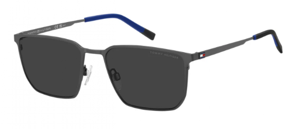 Tommy Hilfiger Th 2272/s SVK/IR MTRUTH BLK, 270,00 €, Occhiali Tommy Hilfiger Grigio a forma Rettangolare
