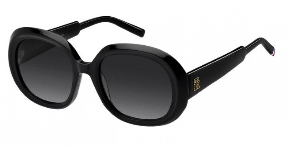Tommy Hilfiger Th 2284/s 807/9O BLACK, 210,00 €, Occhiali Tommy Hilfiger Nero a forma Rotondo