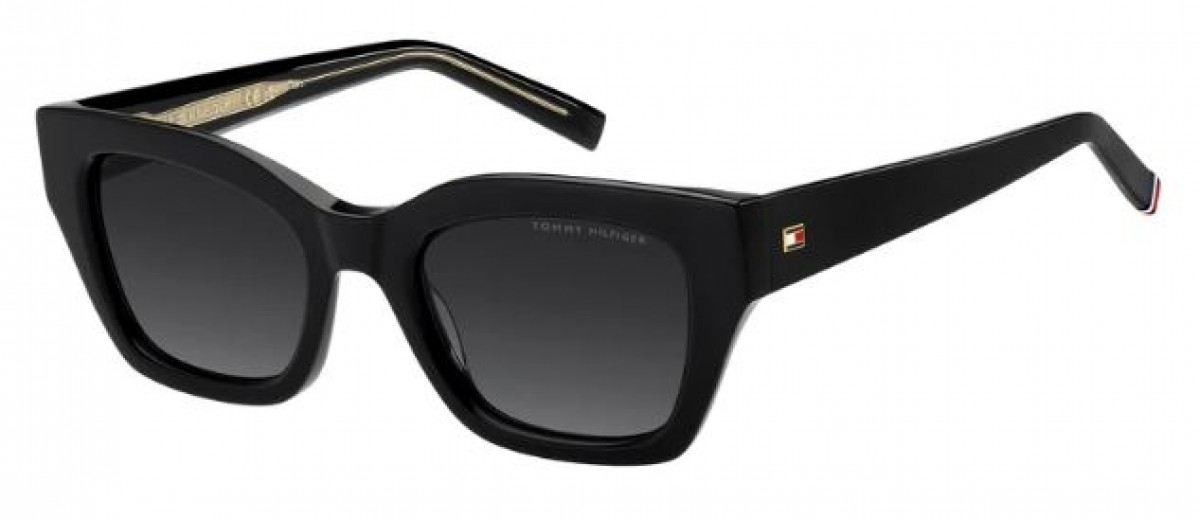 Tommy Hilfiger Th 2264/s 807/9O BLACK, 190,00 €, Occhiali Tommy Hilfiger Nero a forma Rettangolare