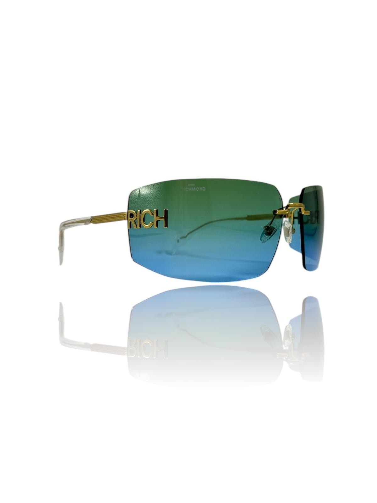 John Richmond RIS.061.14, 220,00 €, Occhiali Oro a forma Mascherina