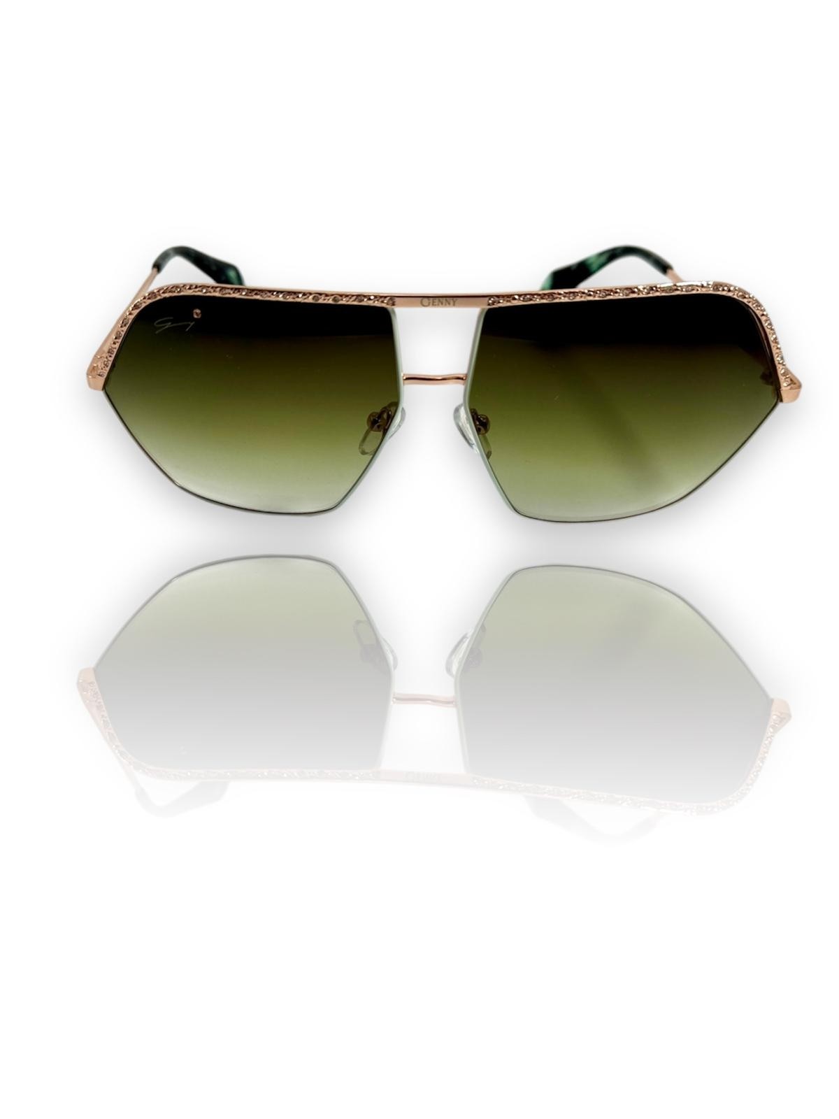 Genny GYS.CROISETTE.12, 220,00 €, Occhiali Oro a forma Goccia aviator