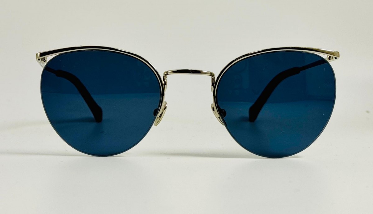 Romeo Gigli Lusso Tuareg 613X GLD, 350,00 €, Occhiali Argento a forma Rotondo