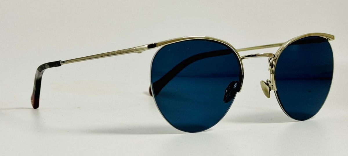 Romeo Gigli Lusso Tuareg 613X GLD, 350,00 €, Occhiali Argento a forma Rotondo