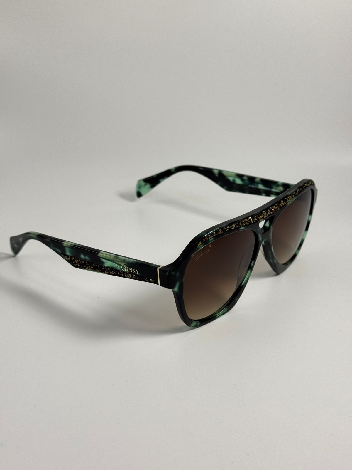 Genny GYS.971.06, 220,00 €, Occhiali Verde a forma Goccia aviator